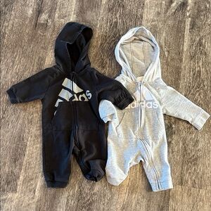 Adidas Kids Footies - Black and Gray